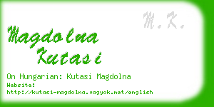 magdolna kutasi business card